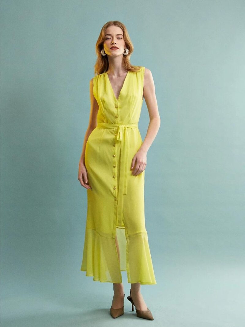 Amaya-button-sleeveless-yellow-dress