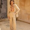 Pinstripe Blazer Beige | Ciel Concept - Image 2