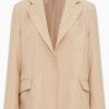 Pinstripe Blazer Beige | Ciel Concept - Image 4