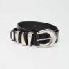 Triptych Leather Belt Black | Leather Twist - Image 2