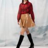Long-Sleeve Chifon Shirt Flowers Red | We Are Design - Image 2