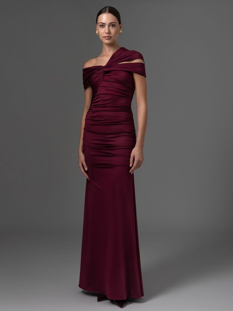 Amina Multiway Dress Bordeaux forever young the label