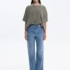 Irida Oversized T-Shirt Khaki | Sac & Co Jeans - Image 2