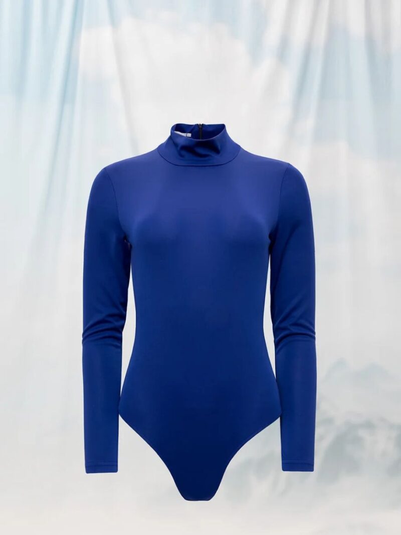 HIGH-NECK BODYSUIT ROYAL BLUE WE ARE DESIGN