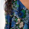 Ruffled Chifon Blouse Flowers Blue | We Are Design - Image 2