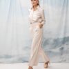 CROPPED SHIRT IVORY STRIPES WE ARE DESIGN