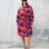 OVERSIZED COAT MOUNTAINS RED WE ARE DESIGN
