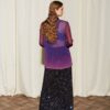 Violet Printed Gradient Purple Top | Ananke - Image 5