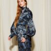 Victoria satin jacquard shirt
