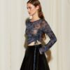 Victoria mesh printed top ananke