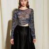 Victoria mesh printed top ananke