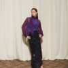 Violet Printed Gradient Purple Top | Ananke - Image 7