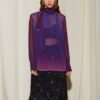 Violet Printed Gradient Purple Top | Ananke - Image 6