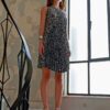 Mini Pleated Dress Patterned | Teem - Image 2