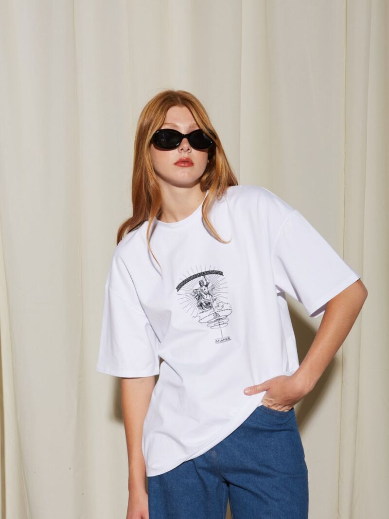 Ananke goddess white t-shirt | Ananke