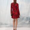 Flared Mini Dress Flowers Red | We Are Design - Image 4
