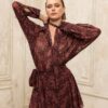 Unveiled Lace Shirt Bordeaux | Ciel Concept
