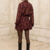 Unveiled Lace Skirt Wrap Bordeaux | Ciel Concept