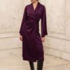Lorenne Midi Dress Purple | Ciel Concept