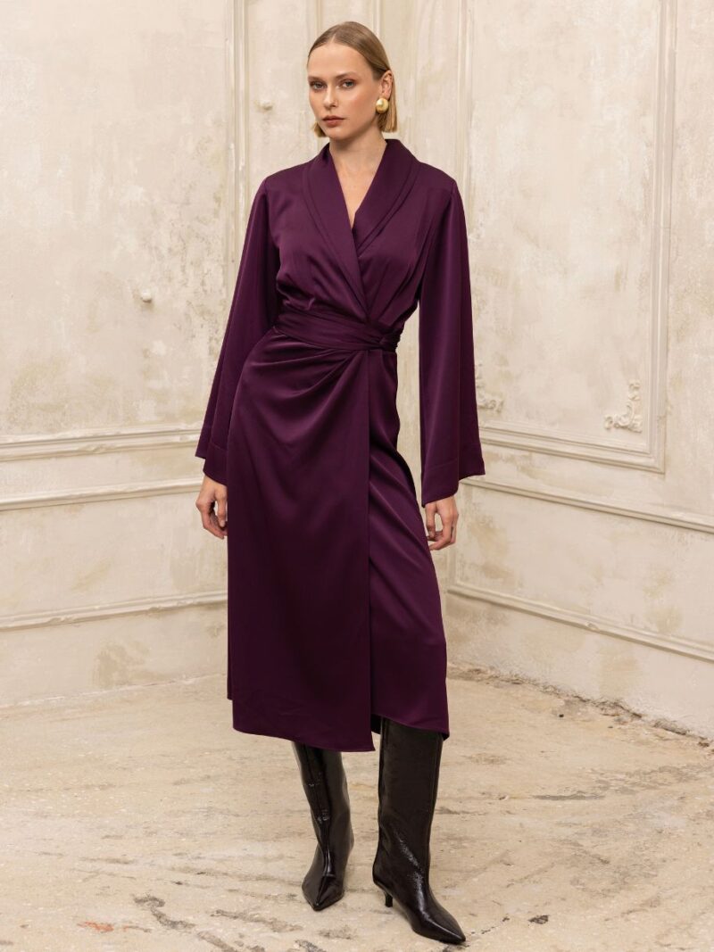 Lorenne Midi Dress Purple | Ciel Concept