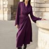 Lorenne Midi Dress Purple | Ciel Concept
