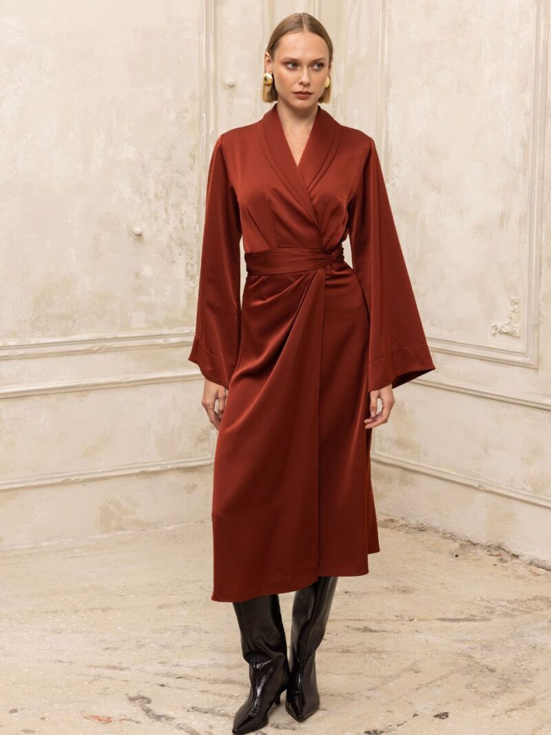 Lorenne Midi Dress tobacco | Ciel Concept