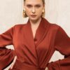 Lorenne Midi Dress Tobacco | Ciel Concept - Image 2