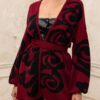 Merlot Knit Cardigan Red | Ciel Concept - Image 2