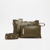 Iria Mini Bag Khaki | Leather Twist - Image 4