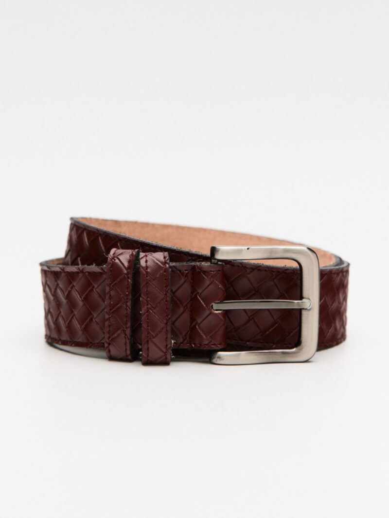 Grace Leather Belt Burgundy | Leather Twist