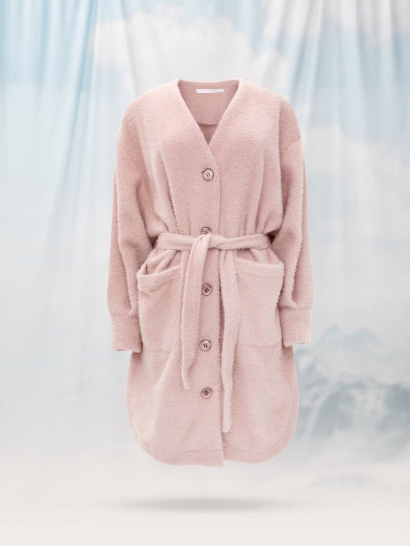 OVERSIZED SNOWBALL COAT PINK | we are design