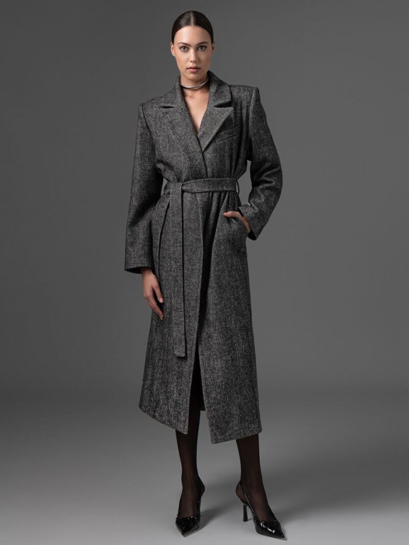 Relaxed Herringbone Coat | Forever Young The Label