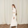 Clara Rib Knit White Dress | Ananke - Image 3