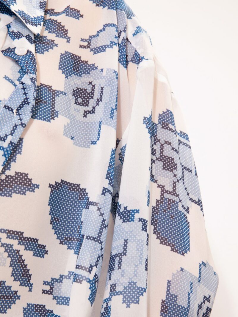 Long-Sleeve Chiffon Shirt Kentima Blue | We Are Design - Image 2