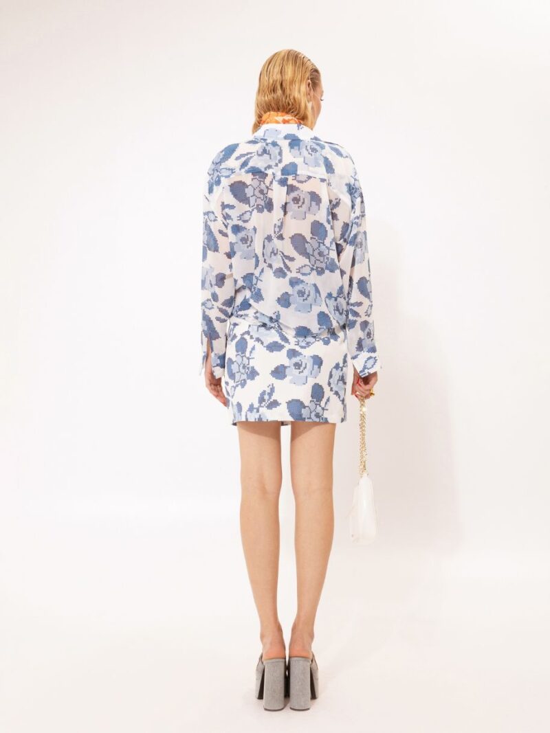 Long-Sleeve Chiffon Shirt Kentima Blue | We Are Design - Image 4