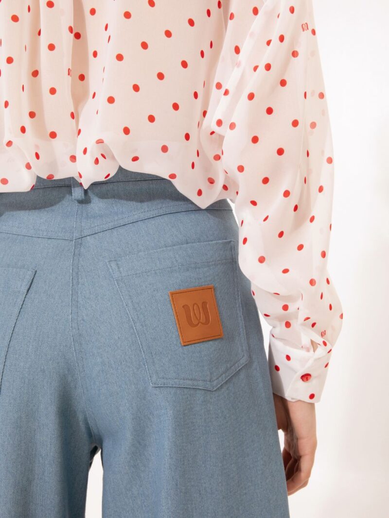 Wide Leg Denim Pants Blue | We Are Design - Image 3