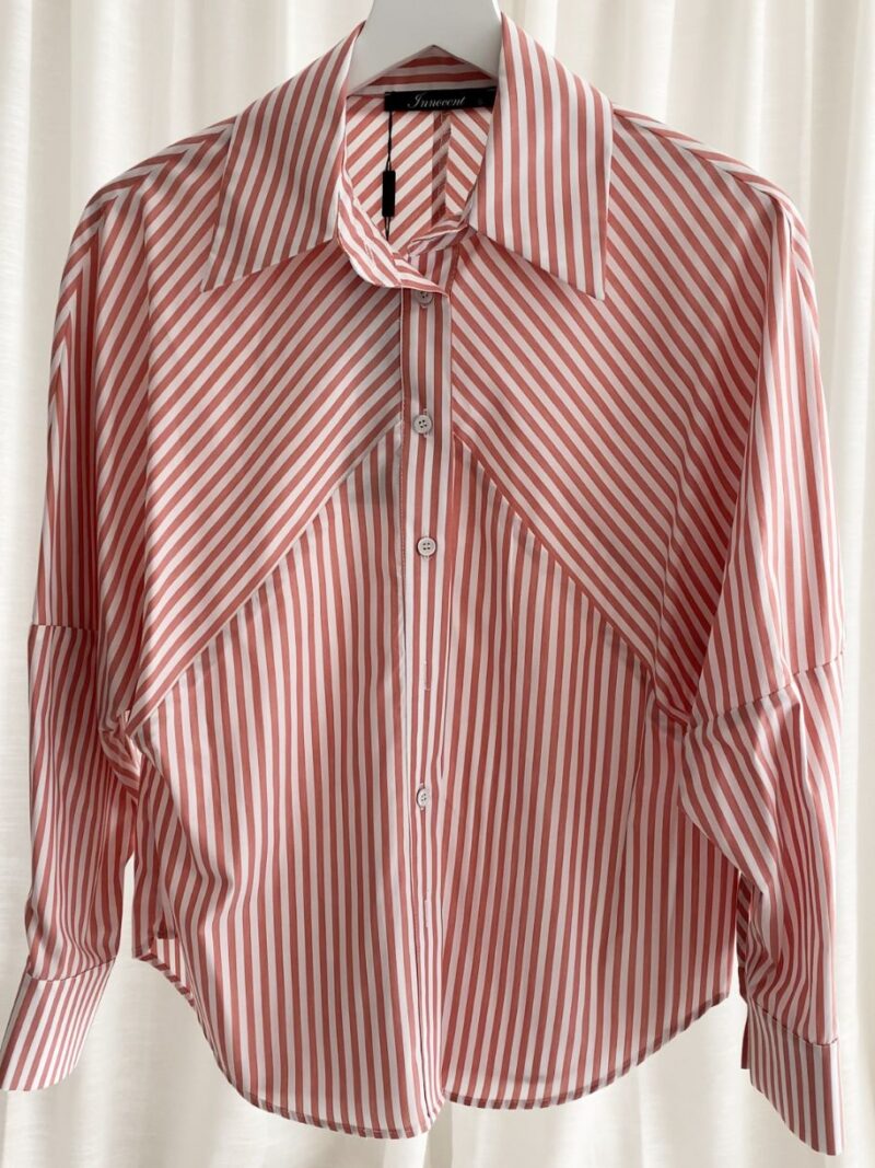 Poplin Striped Shirt | Pink | Innocent