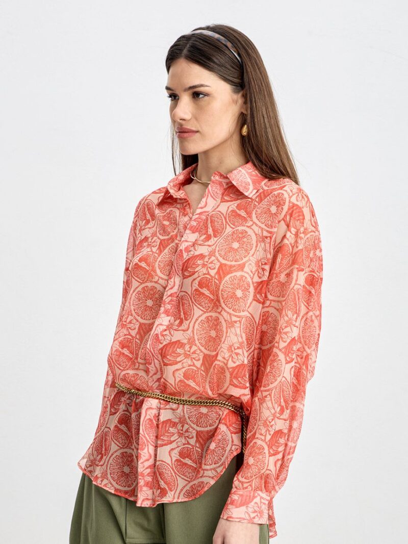 Printed Shirt | Orange | Innocent