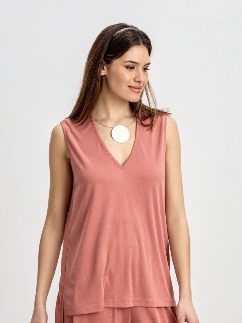 Rib Sleeveless Top Set | Innocent - Image 2