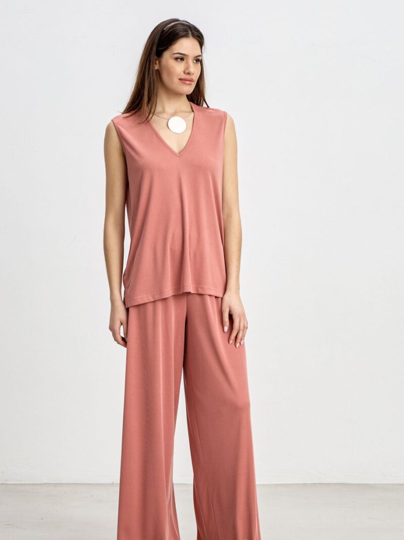Rib Sleeveless Top Set | Innocent