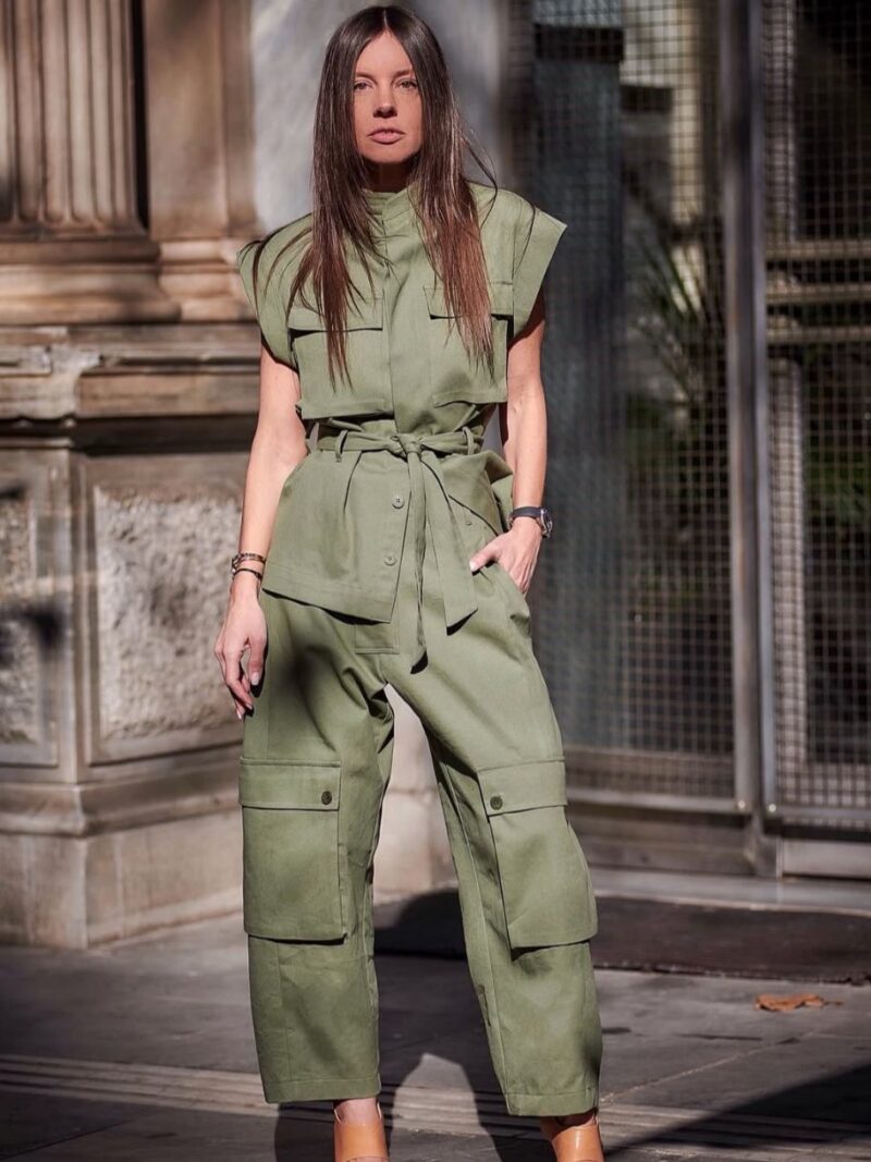 Set Cargo Denim | Khaki | Innocent