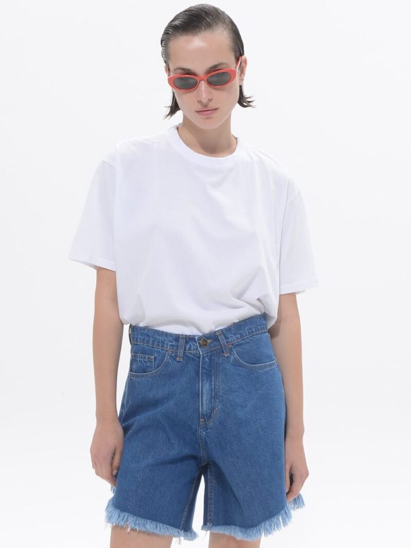 Irida Oversized T-Shirt White | Sac & Co Jeans