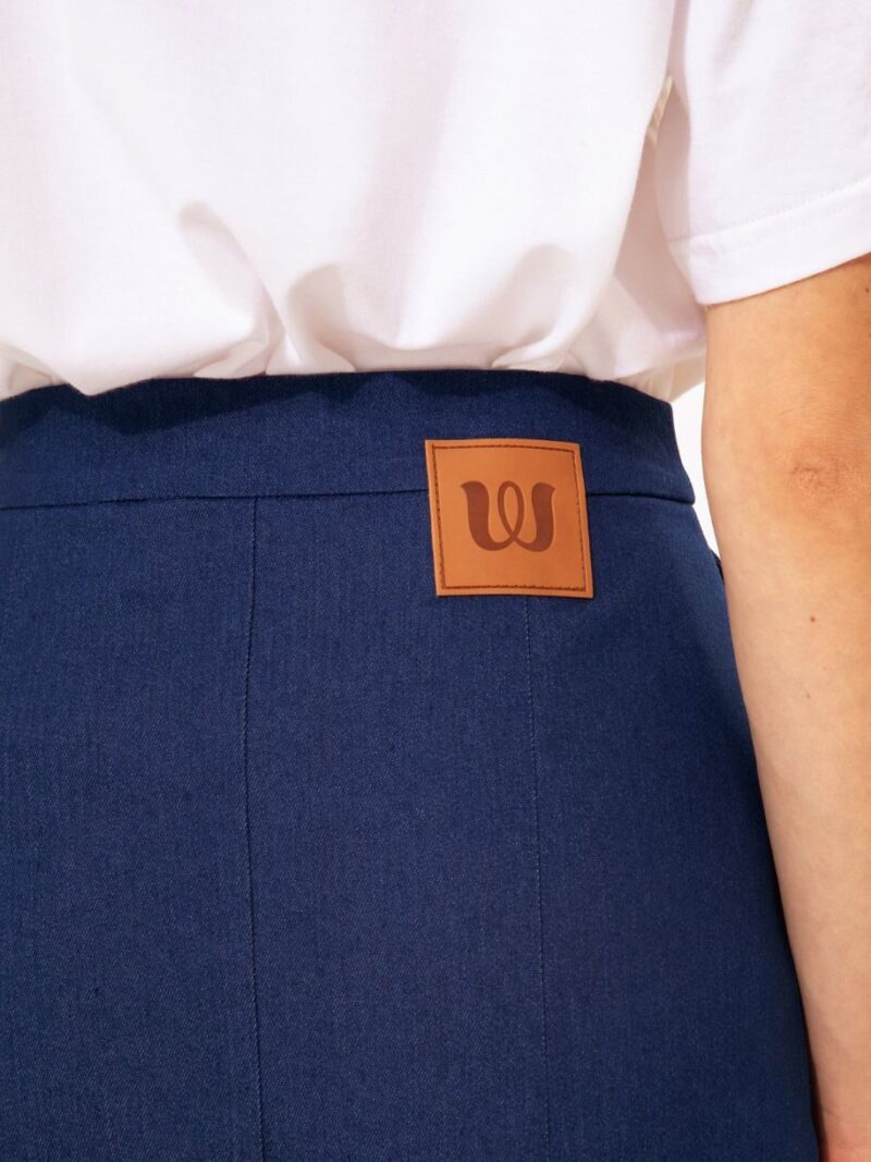 Straight-Line Midi Skirt Denim Blue | We Are Design - Image 5