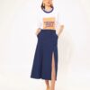 Straight-Line Midi Skirt Denim Blue | We Are Design - Image 4