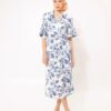 Wrap Midi Dress Kentima Blue | We Are Design