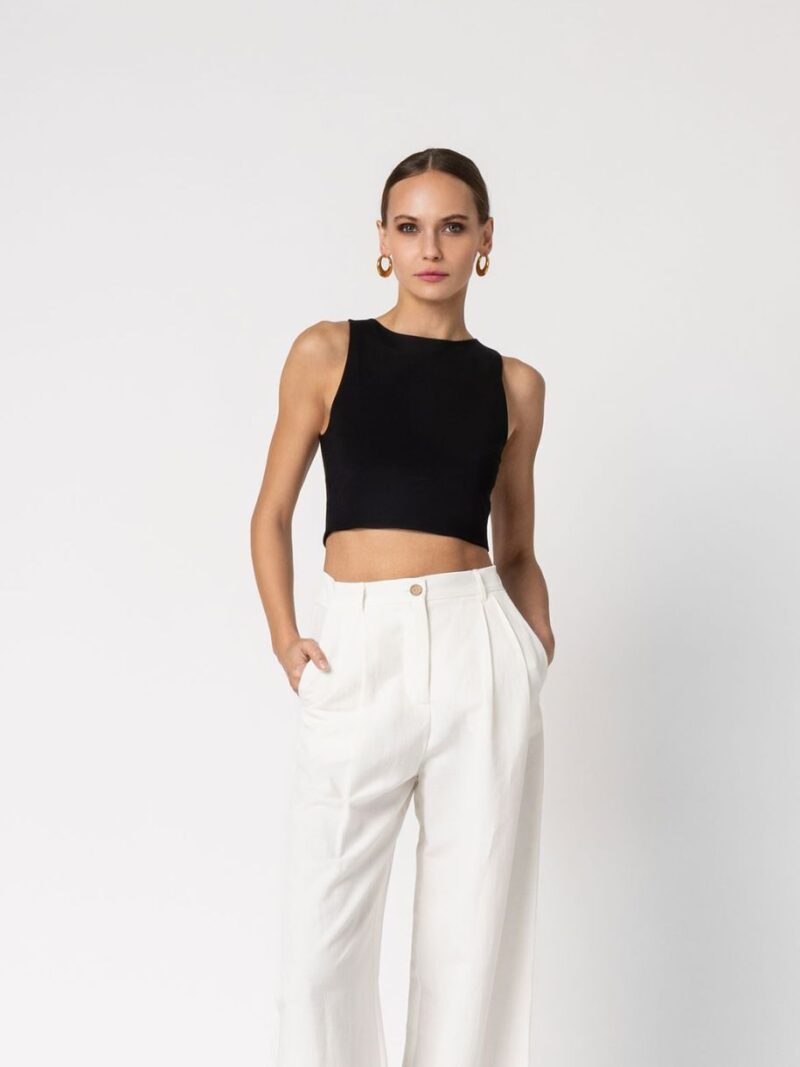 Isabel Top Sleeveless Black | Forever Young The Label