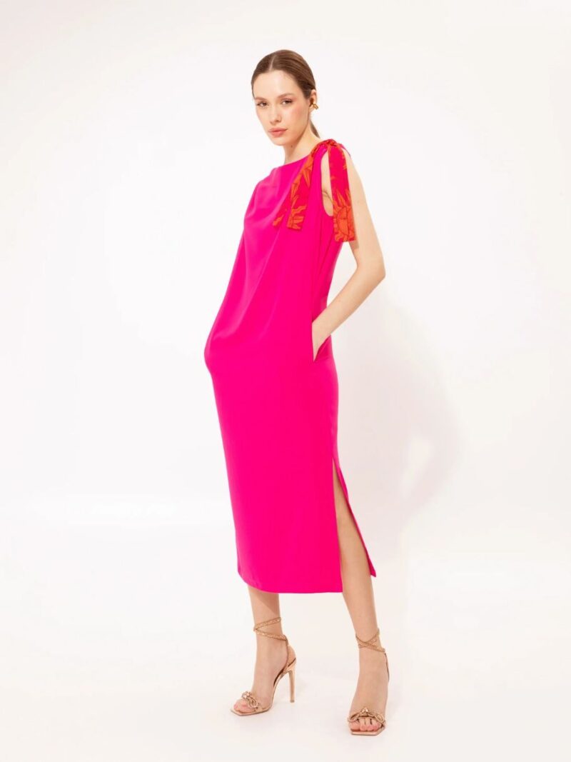 Sleeveless Midi Dress Fuchsia | We Are Design - Image 2