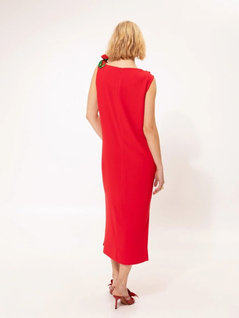 Sleeveless Midi Dress Red | We Are Design - Image 4