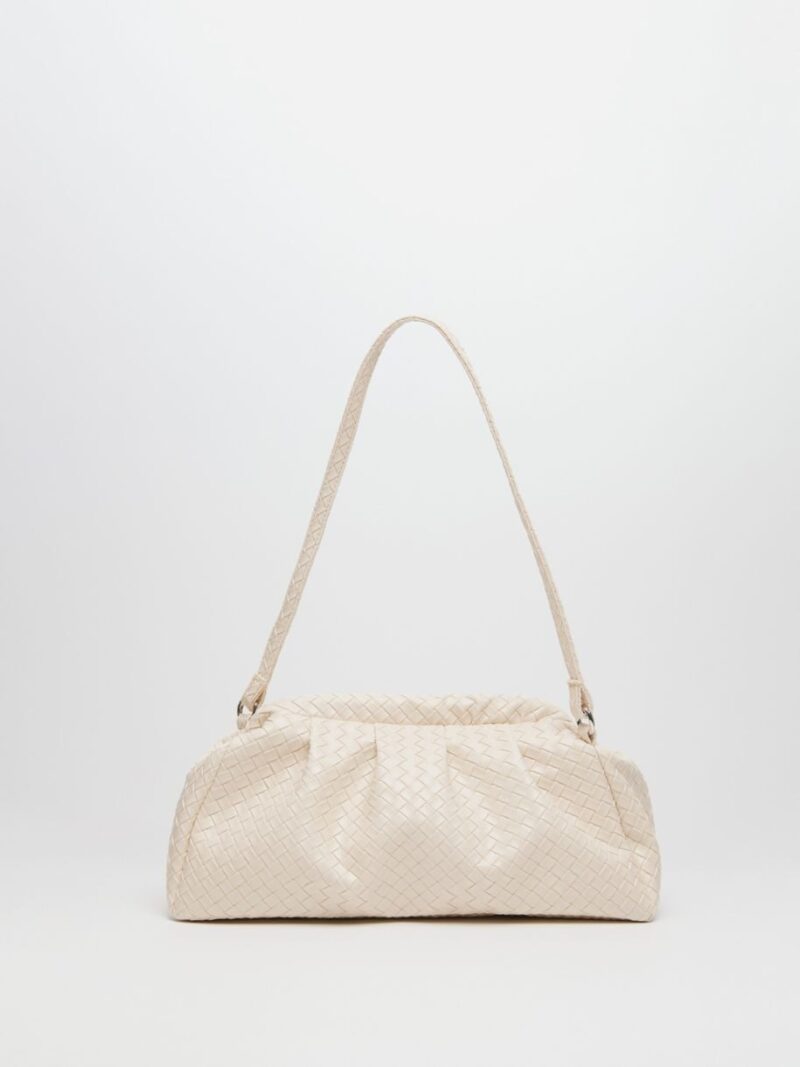 Dimi Textured Clutch Ecru | Leather Twist