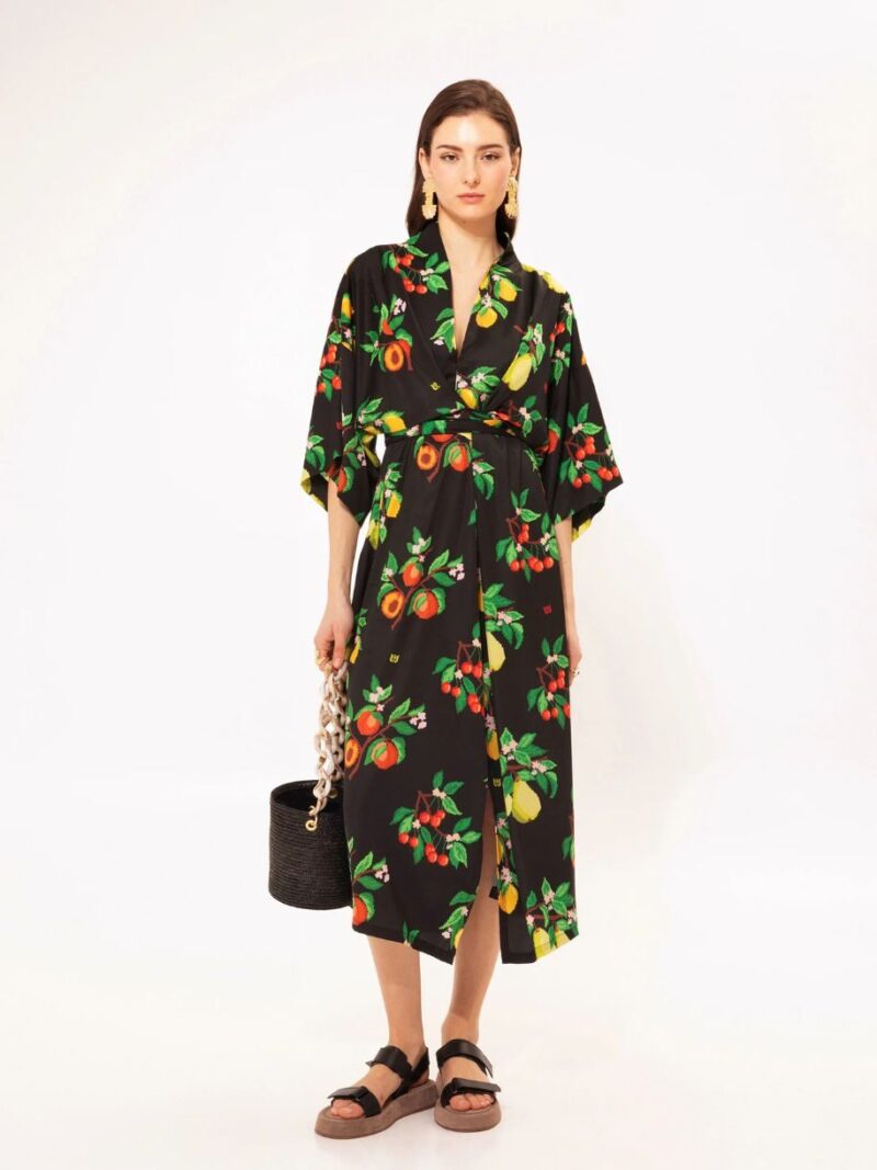 Wrap-Around Kaftan Dress Fruits | We Are Design - Image 3
